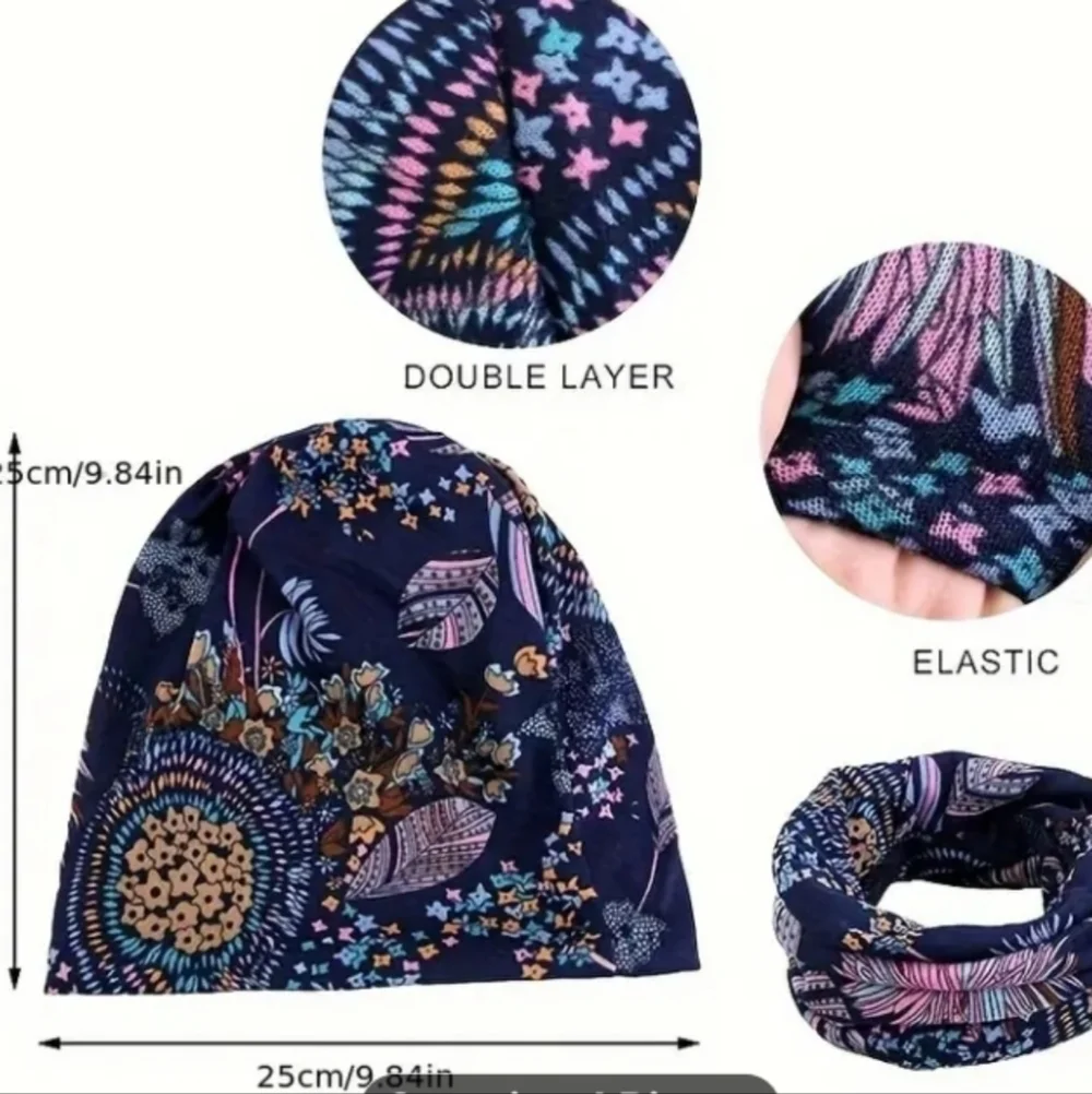 > New One Floral Patterned Beanie